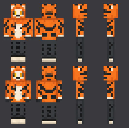 All artwork in Tiger Hoodie