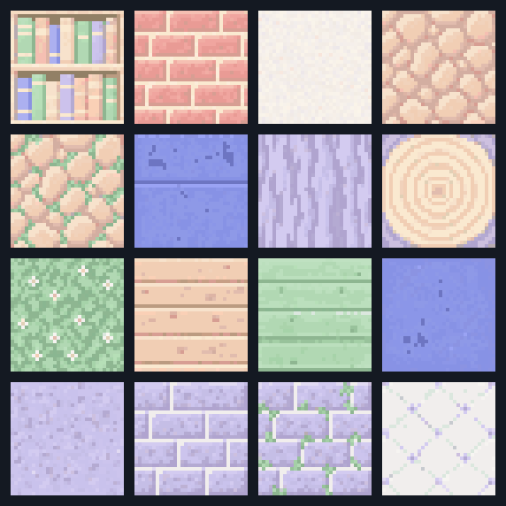 All artwork in Pastel Village