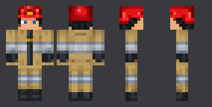 Firefighter — front, back and side artwork from the download