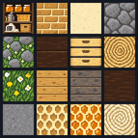 All artwork in Honey Apiary