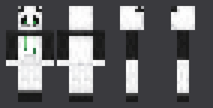 Panda Hoodie — front, back and side artwork from the download