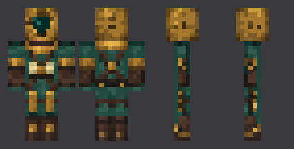 Brass Helmet Diver — front, back and side artwork from the download
