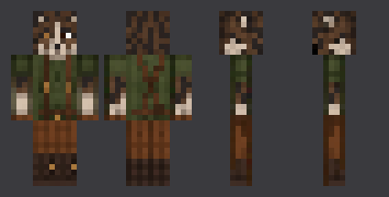 Brindle Wolf — front, back and side artwork from the download