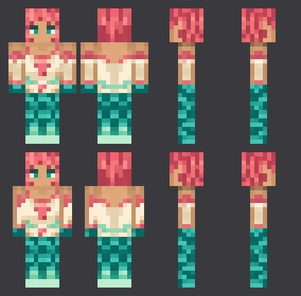 All artwork in Coral Mermaid