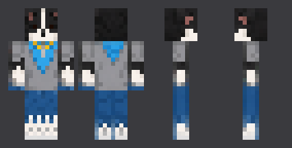 Border Collie — front, back and side artwork from the download