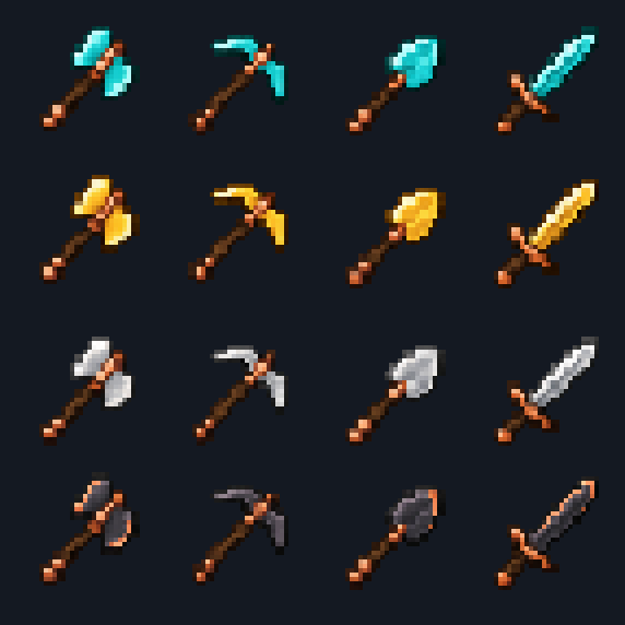 All artwork in Crisp Swords & Tools