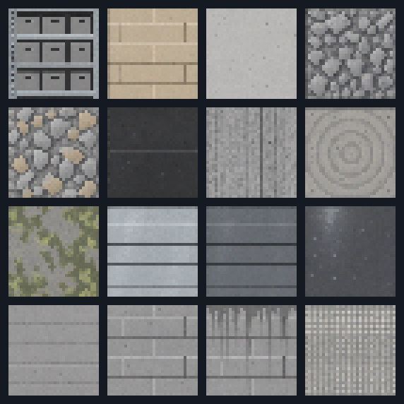 All artwork in Brutalist Concrete