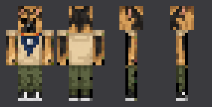 German Shepherd — front, back and side artwork from the download