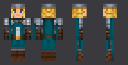 Shield Maiden — front, back and side artwork from the download