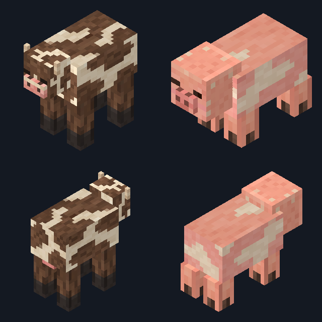 All artwork in Cozy Cows & Pigs