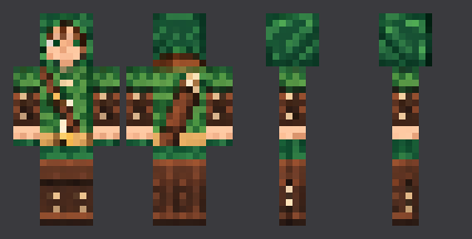 Forest Archer — front, back and side artwork from the download
