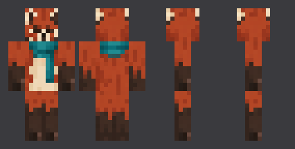 Rust Red Panda — front, back and side artwork from the download