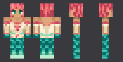 Coral Mermaid — front, back and side artwork from the download