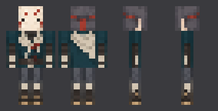 Fox Mask Ronin — front, back and side artwork from the download