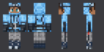 Glacier Climber — front, back and side artwork from the download