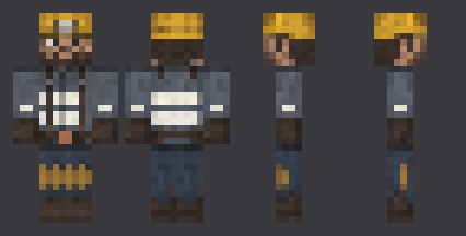 Hard Hat Miner — front, back and side artwork from the download