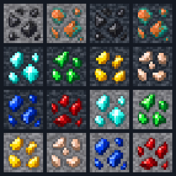 All artwork in Cut Gem Ores