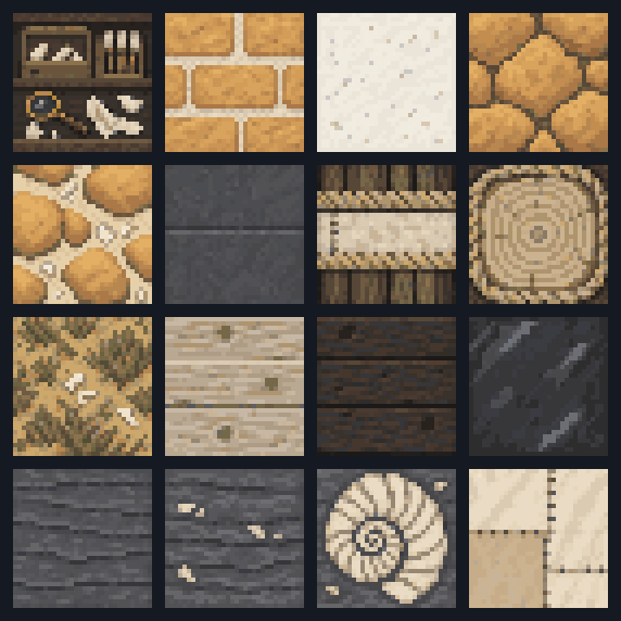 All artwork in Fossil Dig